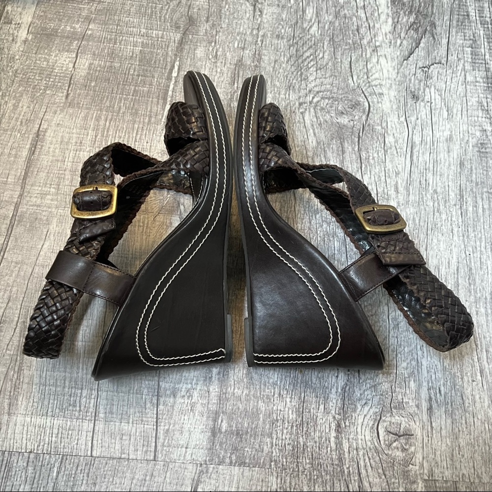 Audrey Brooke Woven Tessi Sandals Size 8.5